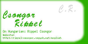 csongor rippel business card